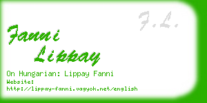 fanni lippay business card